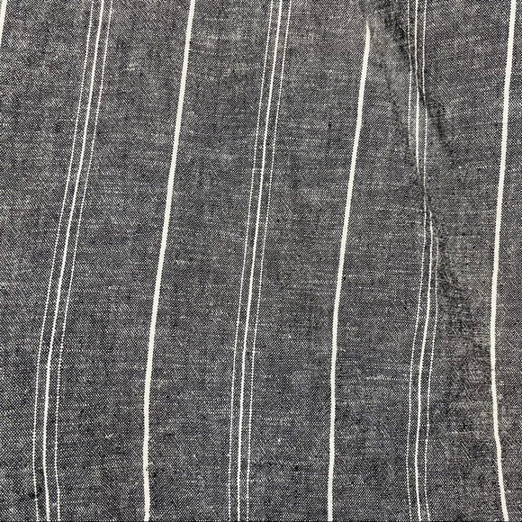 Lane Bryant Gray Striped Linen Tailored Shorts Comfort Waist Plus Size - Picture 7 of 10